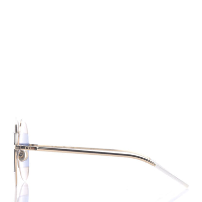 Christian Dior Split 1 Aviator Sunglasses Silver Blue 3 of 11
