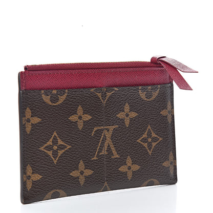 Louis Vuitton Monogram Zipped Card Holder Fuchsia 3 of 7