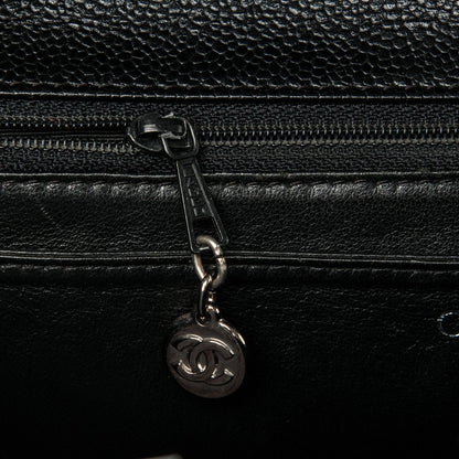 Chanel Caviar Quilted Jumbo Kelly Flap Black 8 of 10