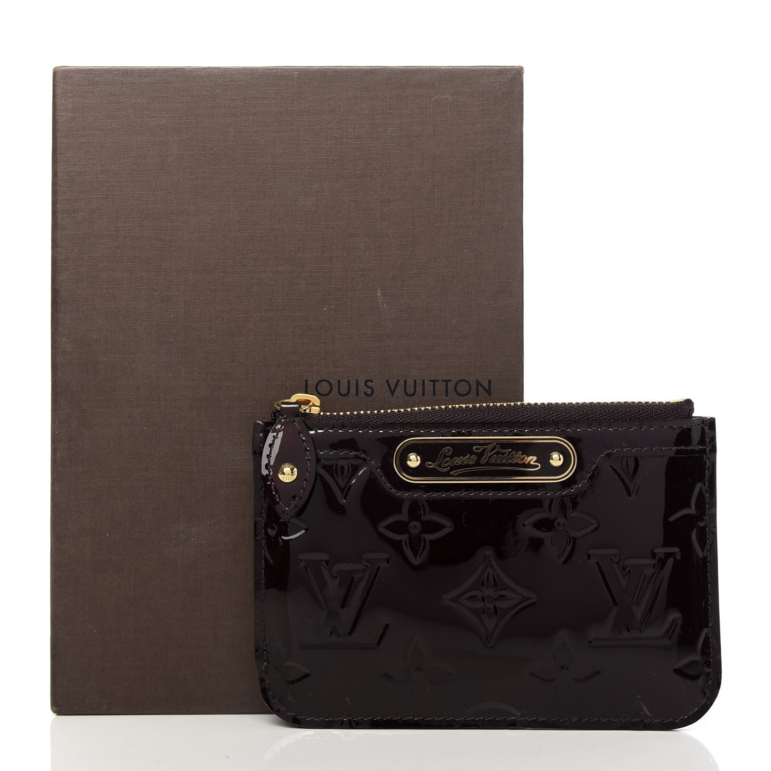 Louis Vuitton Vernis Key Pouch Amarante 8 of 8