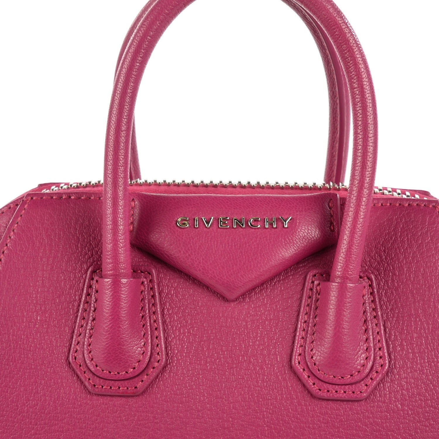 Givenchy Sugar Goatskin Mini Antigona Magenta 9 of 9