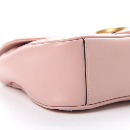 Gucci Calfskin Matelasse Small GG Marmont Shoulder Bag Perfect Pink 8 of 13