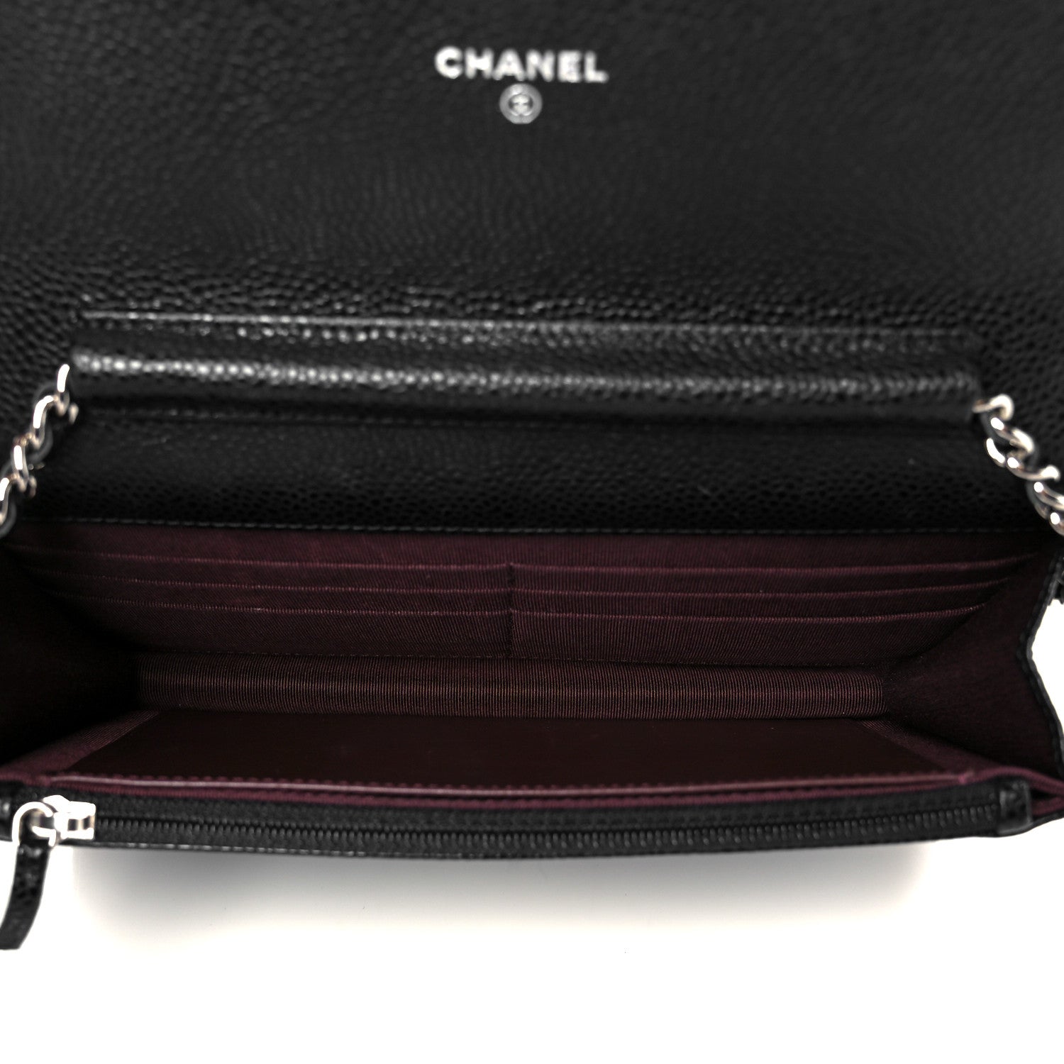 Chanel Caviar Quilted Wallet On Chain WOC Black 5 of 11
