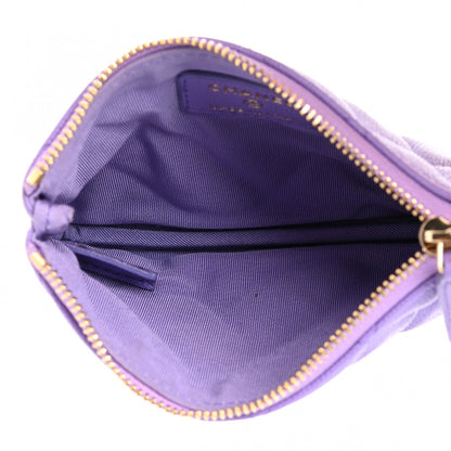 Chanel Caviar Quilted Small Cosmetic Case Purple 5 of 7