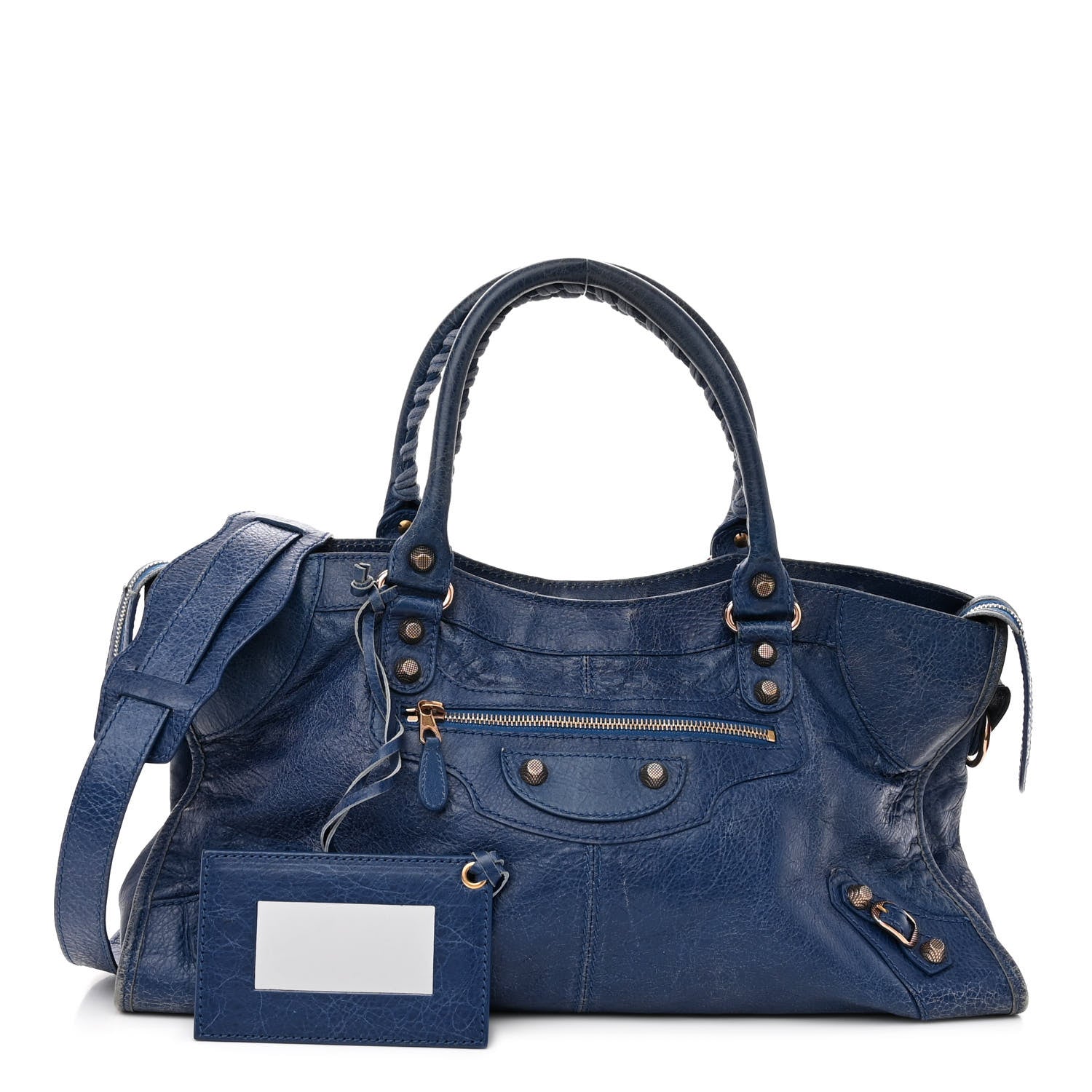 Balenciaga Agneau Giant 12 Gold Hardware Part Time Bleu Cobalt 1 of 10