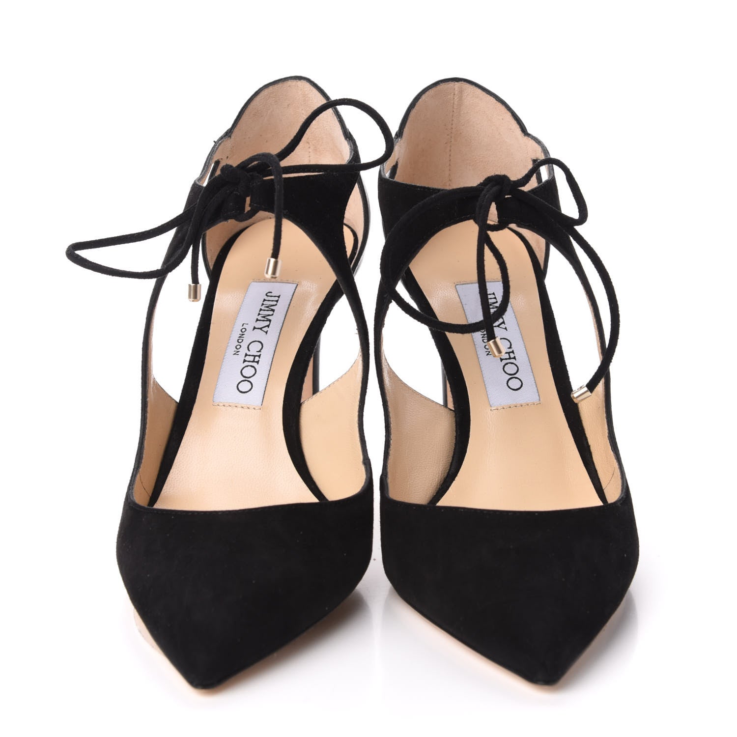 Jimmy Choo Suede Nappa Vanessa 85 Pumps 38 Black 703364 – FASHIONPHILE