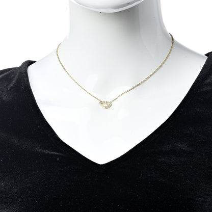 Cartier 18K Yellow Gold Diamond Hearts And Symbols Pendant Necklace 2 of 6