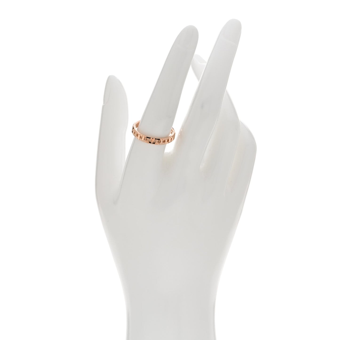 18K Rose Gold Narrow T True Ring 57 8