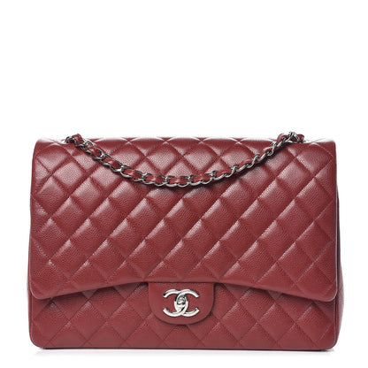 Chanel Caviar Quilted Maxi Double Flap Red 1 of 10