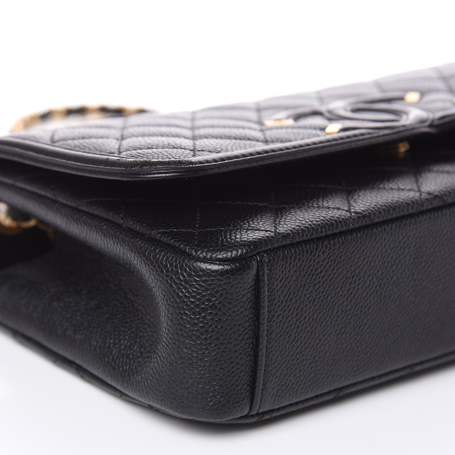 Chanel Caviar Quilted Medium CC Filigree Flap Black 8 of 11