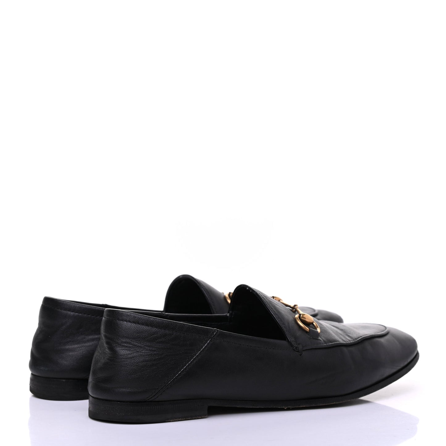 Lambskin Womens Brixton Horsebit Loafers 36 Black