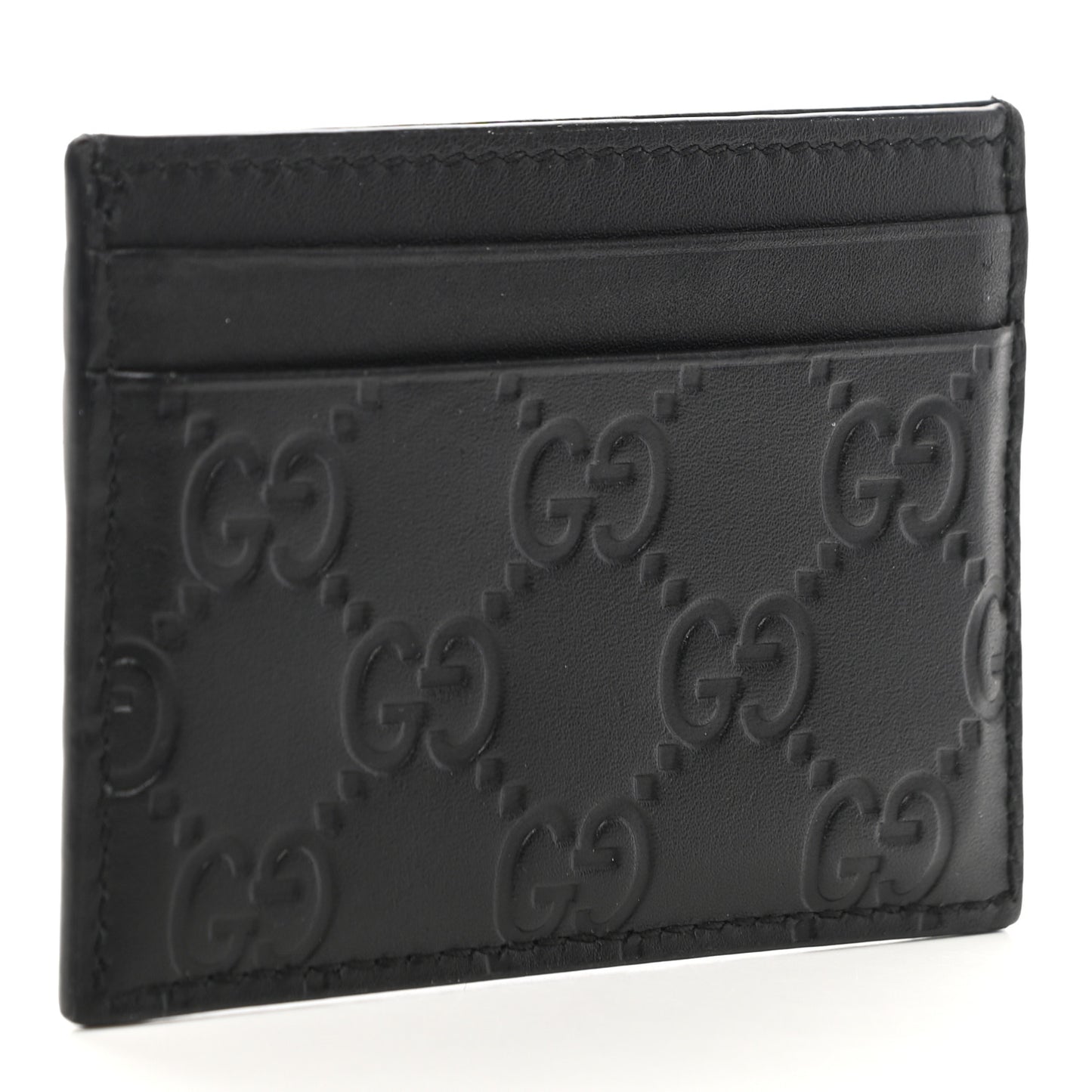 Guccissima Card Holder Black