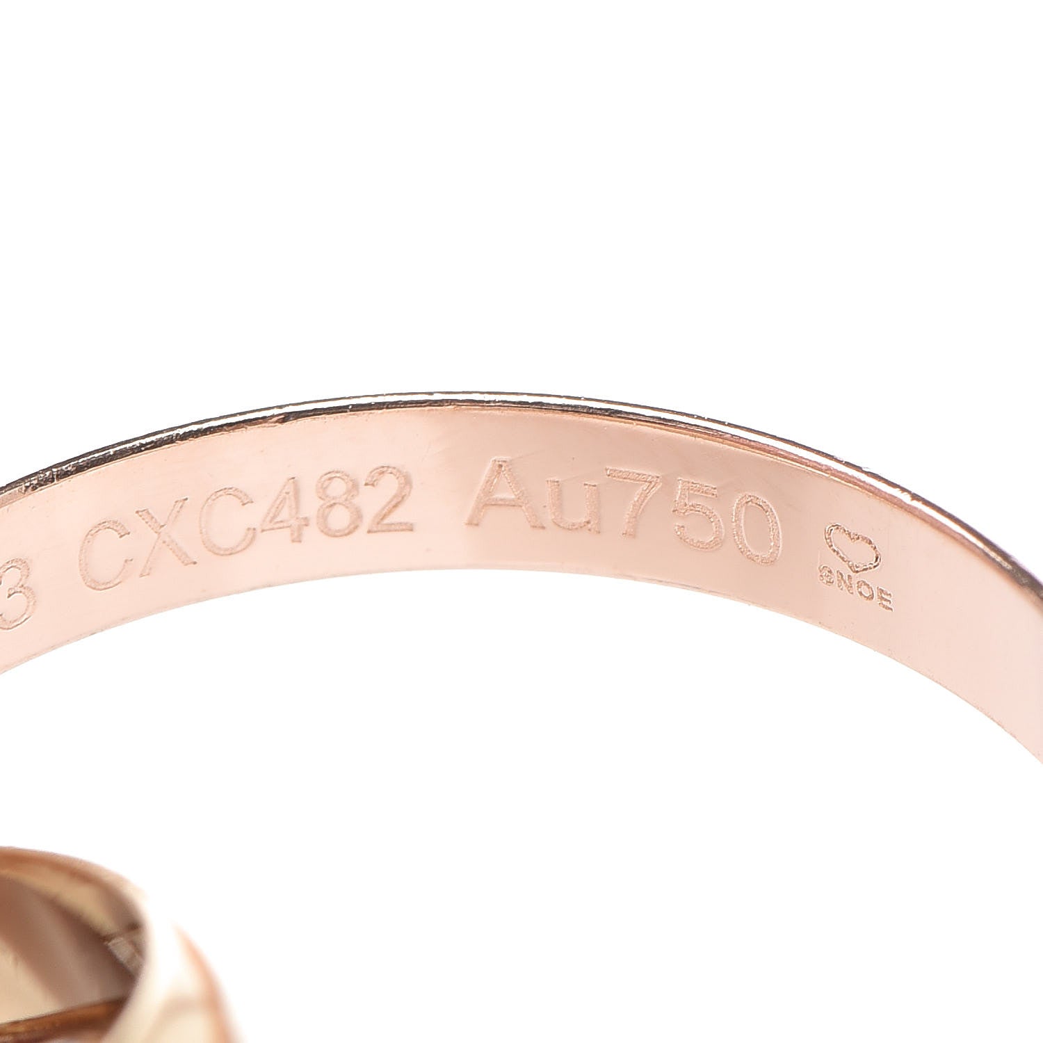 Cartier 18K Pink Yellow White Gold Small Trinity Ring 53 6.25 5 of 5