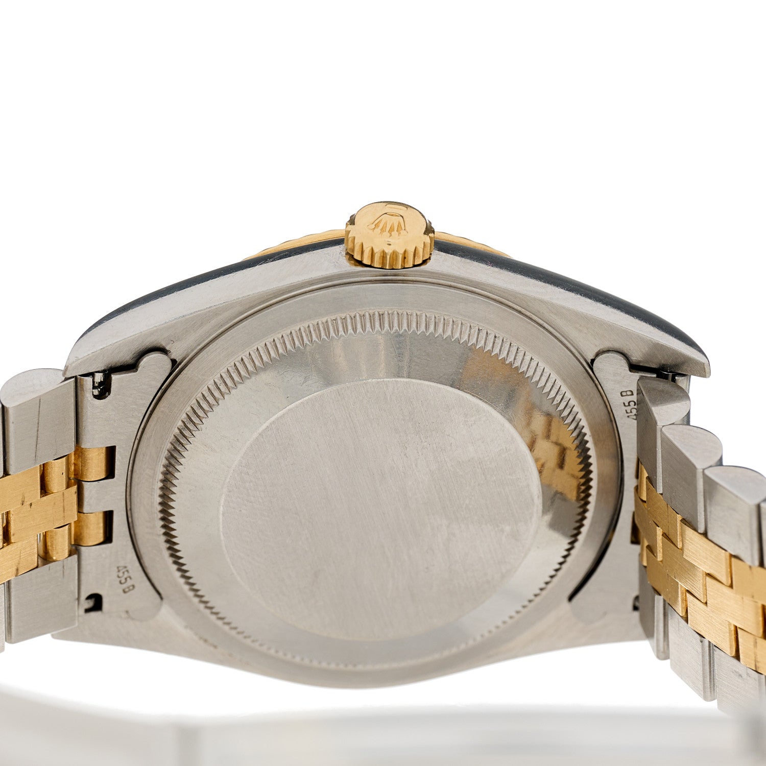 Rolex Stainless Steel 18K Yellow Gold Diamond 36mm Oyster Perpetual Datejust Watch White Roman 16233 4 of 4