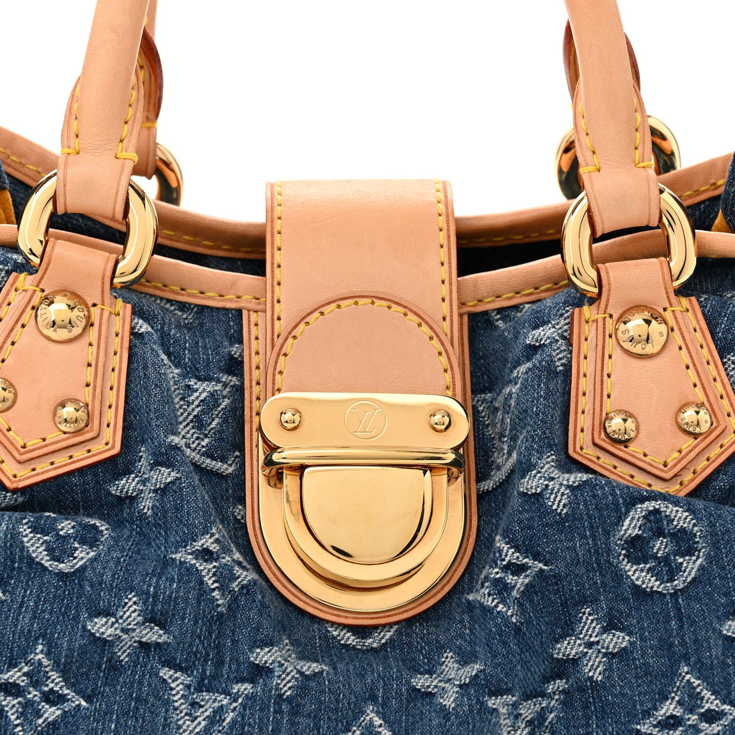 Monogram Denim Pleaty Blue