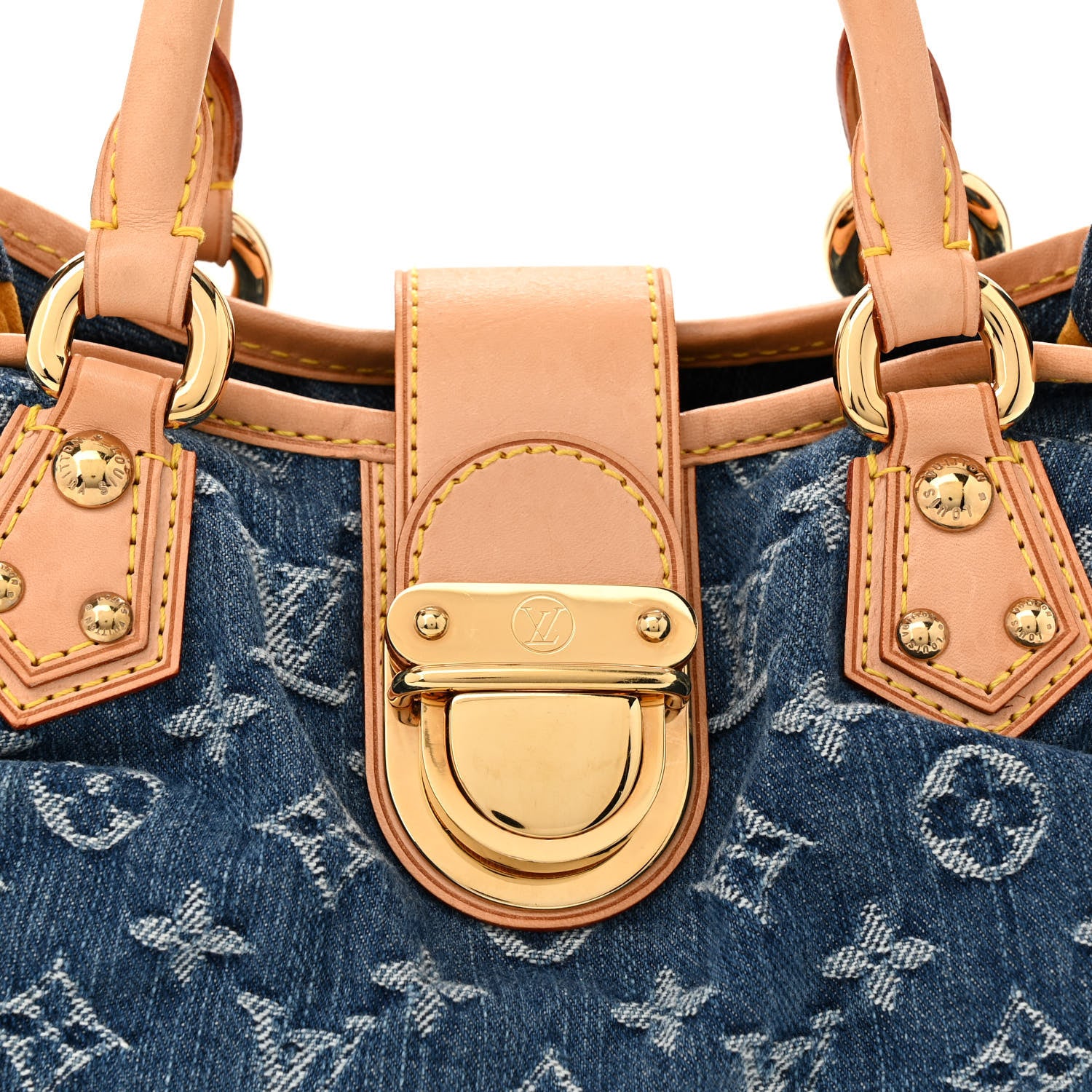 Louis Vuitton Monogram Denim Pleaty Blue 7 of 11