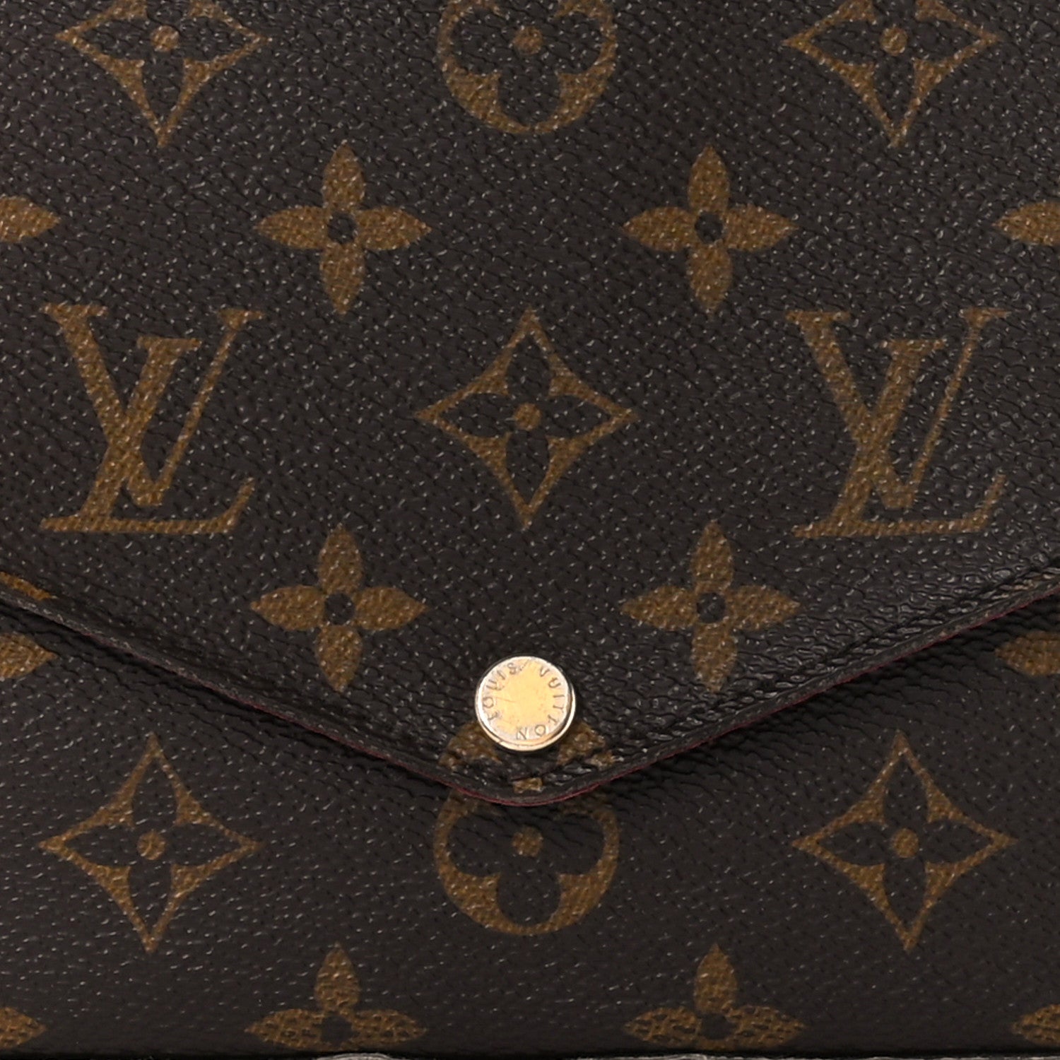Louis Vuitton Monogram Pochette Felicie Chain Wallet Fuchsia 12 of 15