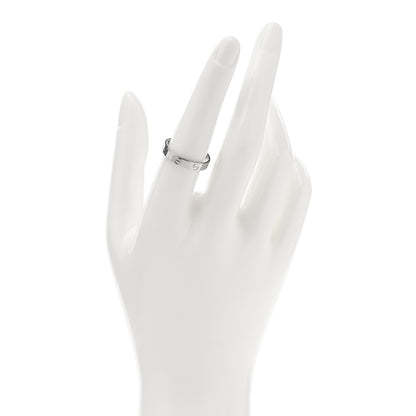 Cartier 18K White Gold 3.5mm LOVE Wedding Band Ring 56 7.5 2 of 5