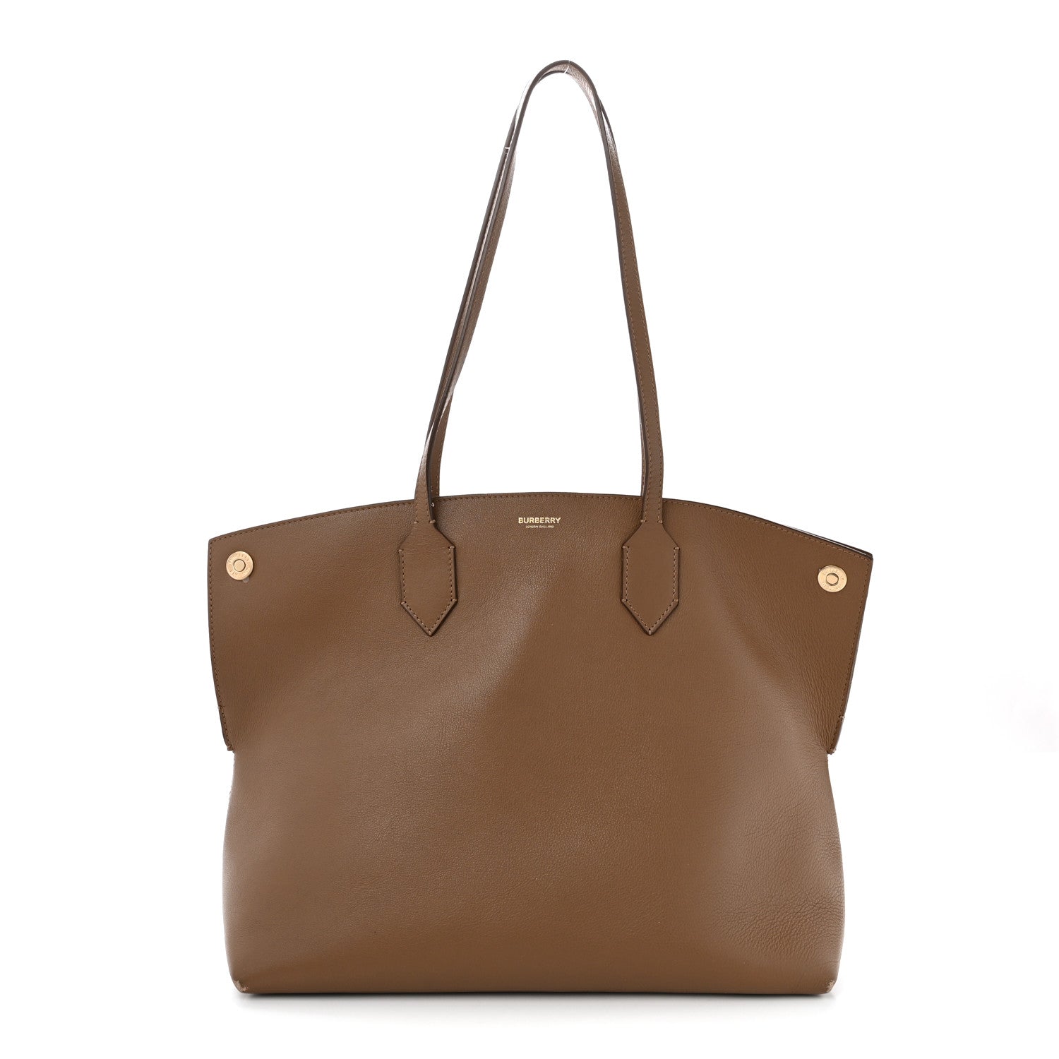 Burberry Calfskin Medium Society Tote Dusty Caramel 1 of 13