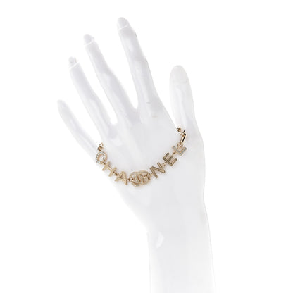 Chanel Metal Logo CC Chain Bracelet Gold 2 of 5