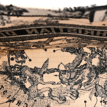 Christian Dior Canvas Zodiac Toile De Jouy Embroidered Medium Book Tote Latte 5 of 10