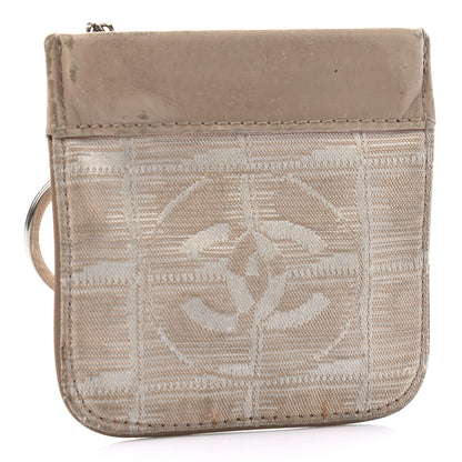 Chanel Nylon Travel Coin Pouch Beige 3 of 7