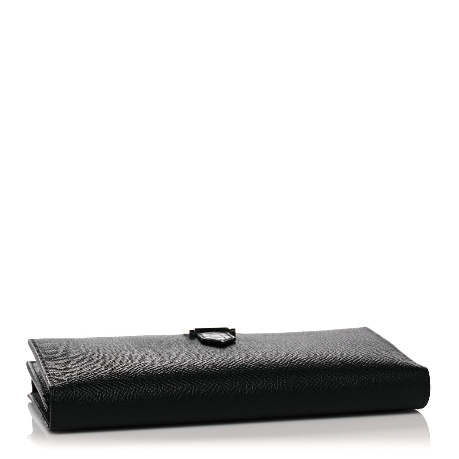 Hermes Epsom Matte Alligator Bearn Touch Gusset Wallet Black 4 of 8