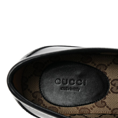 Gucci Real Betis Glamour Calfskin Horsebit Womens Mocassin Loafers 39 Black 8 of 10