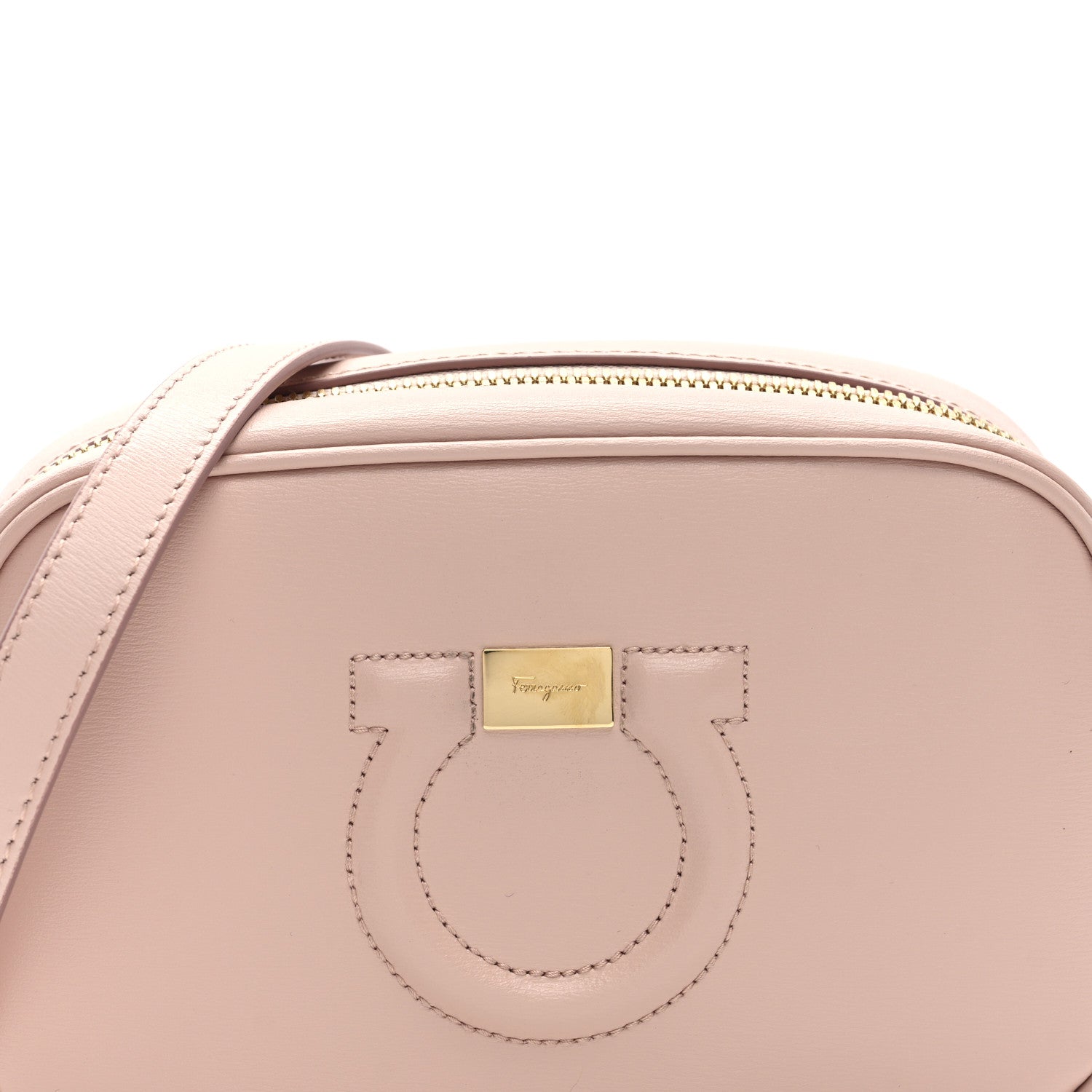 Salvatore Ferragamo Calfskin City Goncho Crossbody Camera Bag BonBon 6 of 9