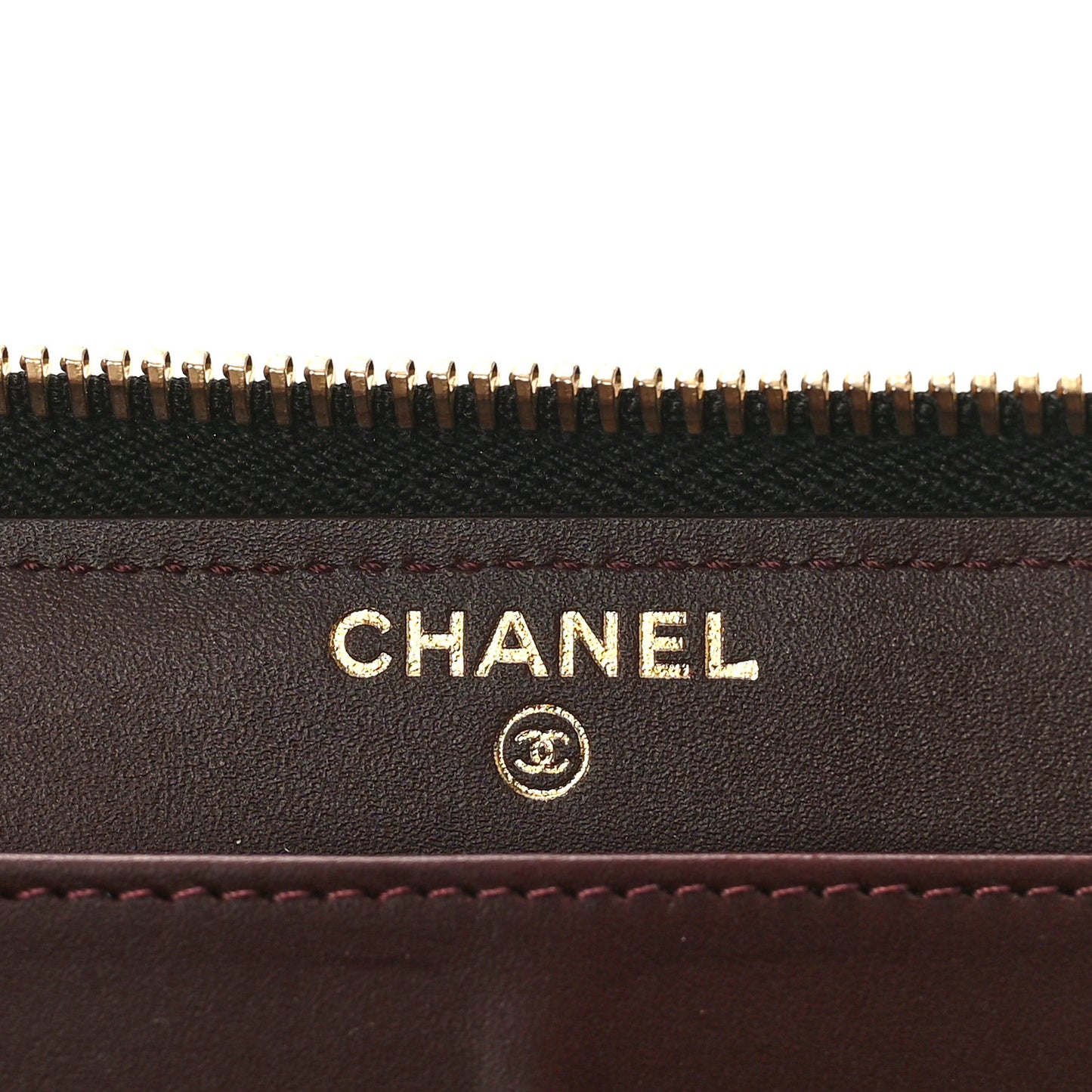 Caviar Quilted Large Gusset Zip Around Wallet Black