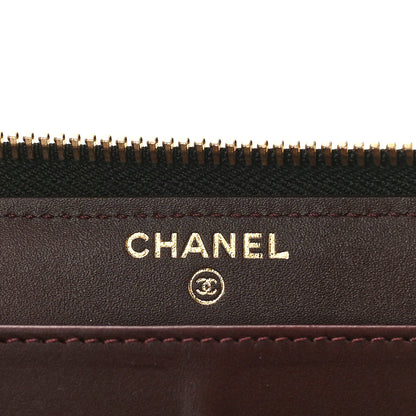 Chanel Caviar Quilted Large Gusset Zip Around Wallet Black 6 of 9