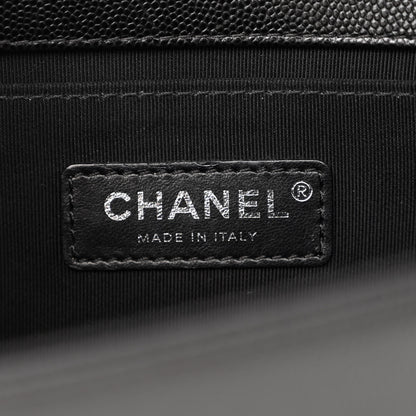 Chanel Caviar Quilted Medium Boy Flap Black 6 of 12