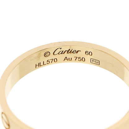 Cartier 18K Yellow Gold 3.5mm LOVE Wedding Band Ring 60 9.25 4 of 4