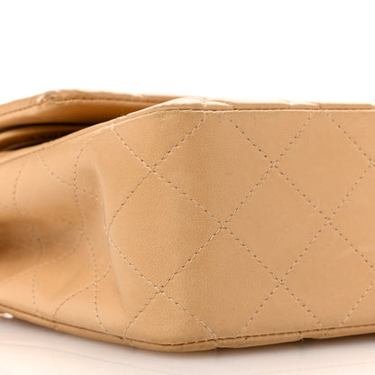 Chanel Lambskin Quilted Medium Double Flap Beige 9 of 16
