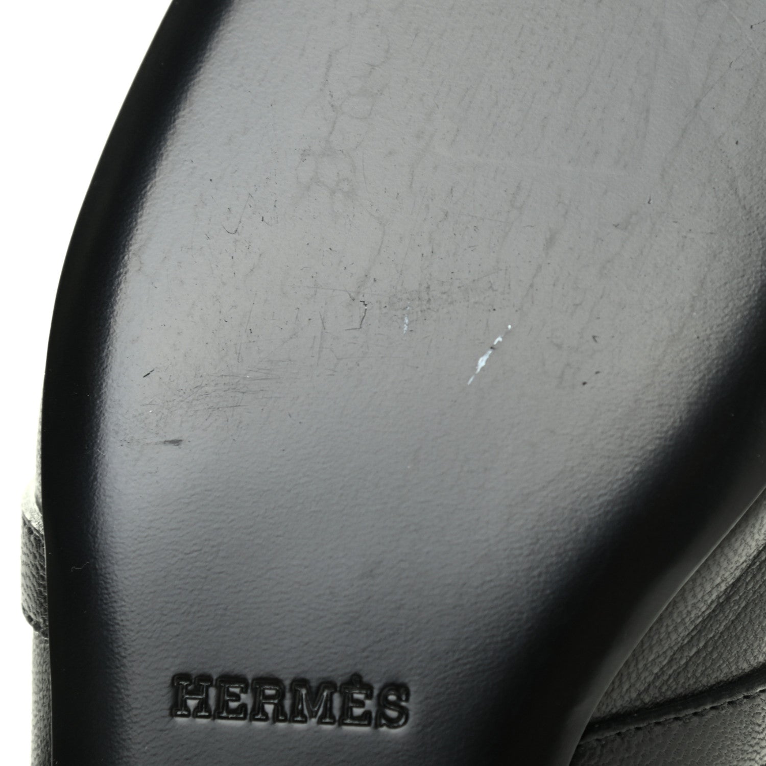 Hermes Goatskin Oz Mules 37 Black 9 of 9