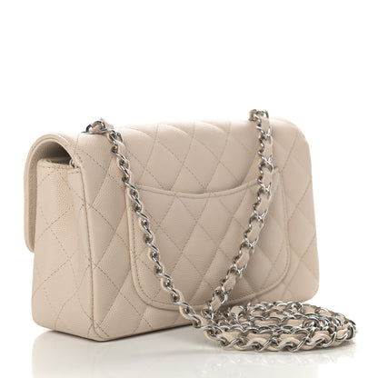 Chanel Caviar Quilted Mini Rectangular Flap Light Beige 3 of 11