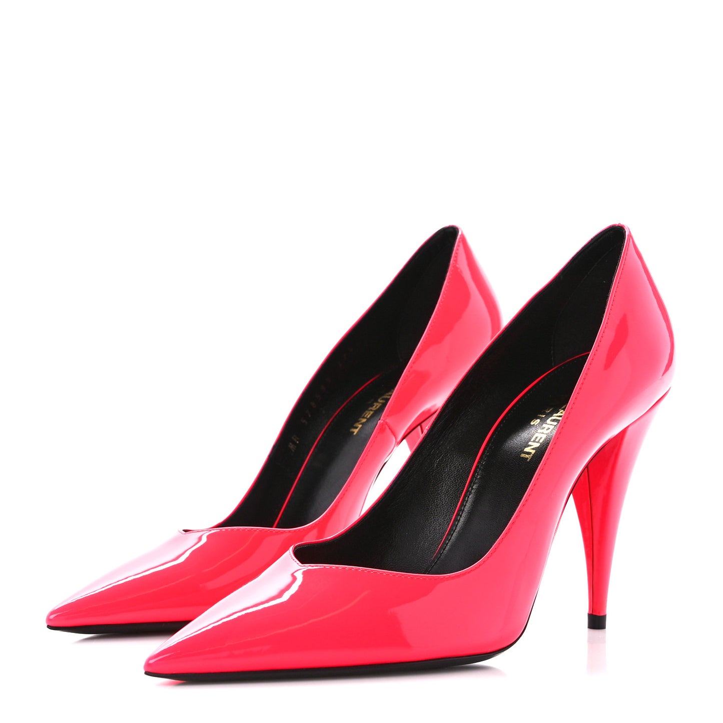Patent Calfskin Kiki 100 Pumps 37.5 Fuxia Fluo