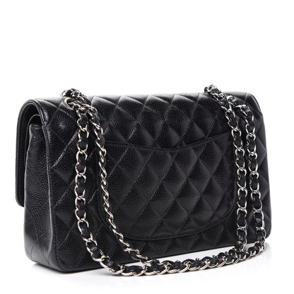 Chanel Caviar Quilted Medium Double Flap Black 3 of 12