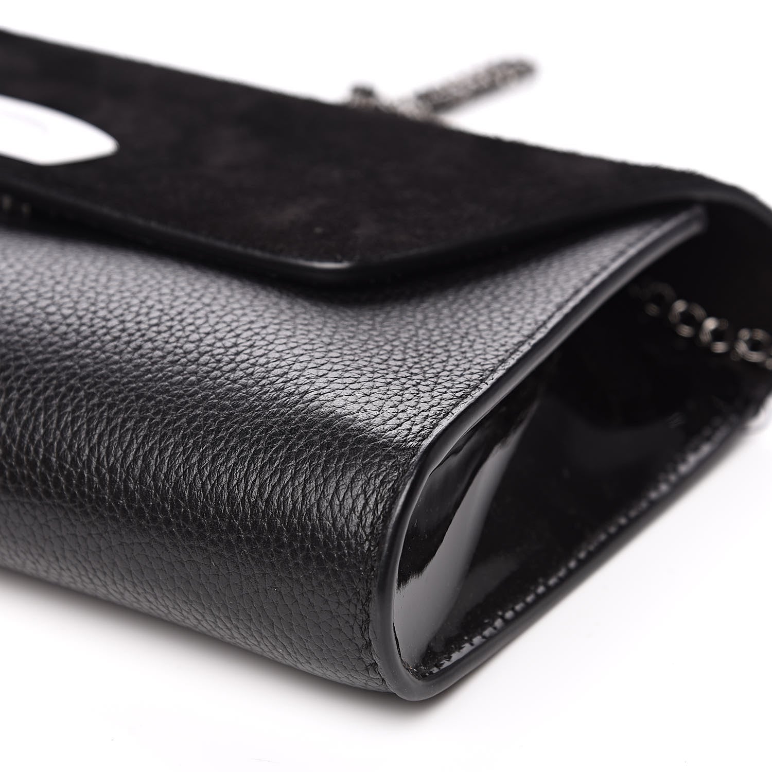 Christian Louboutin Veau Velours Calfskin Vero Dodat Clutch Black 10 of 12