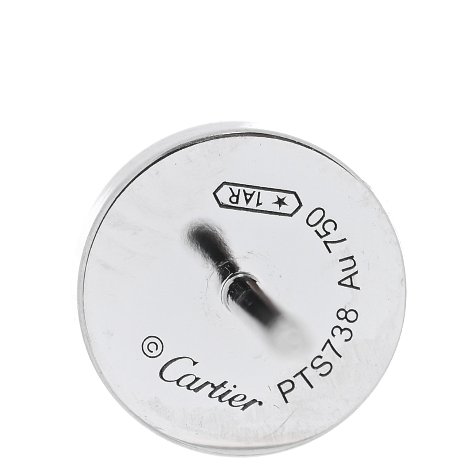 Cartier 18K White Gold LOVE Earrings 4 of 4