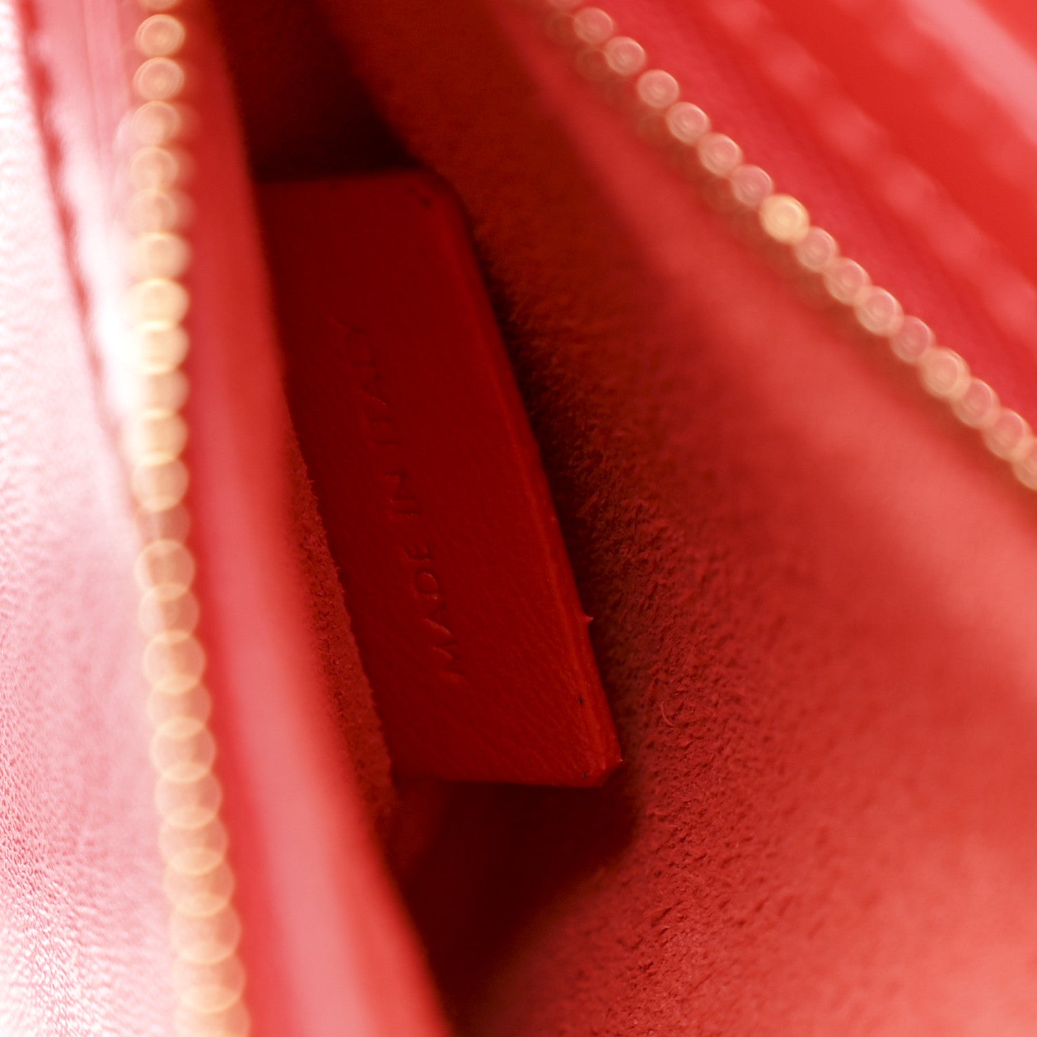 Celine Glossy Calfskin Flat Luggage Shoulder Bag Ultra Red 7 of 10