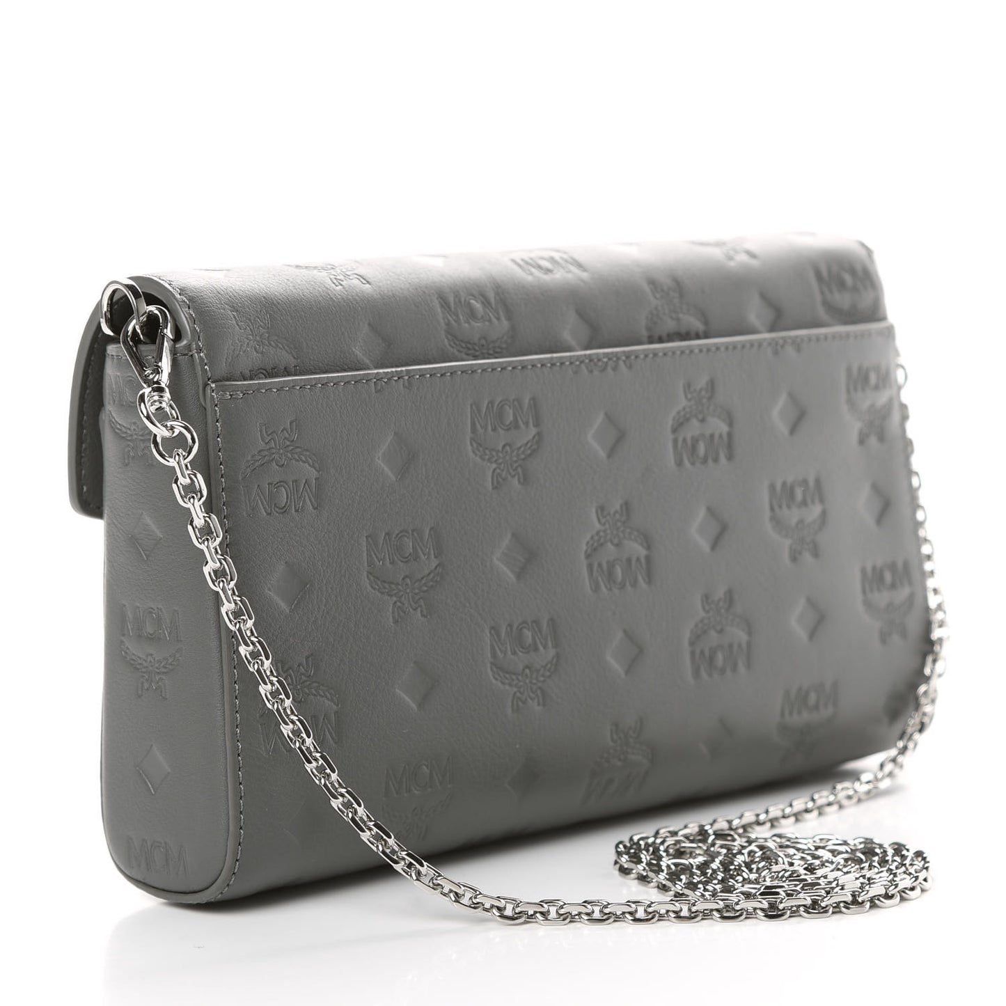 Calfskin Ottomar Monogram Medium Millie Crossbody Bag Charcoal
