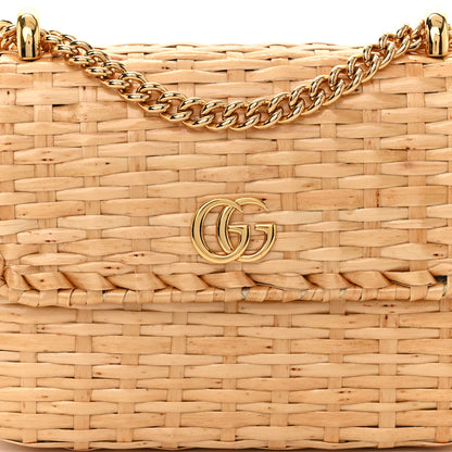 Gucci Glazed Wicker Mini Cestino Shoulder Bag Natural 8 of 10