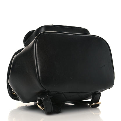 Chanel Lambskin Quilted Small Duma Drawstring Backpack Black 4 of 10