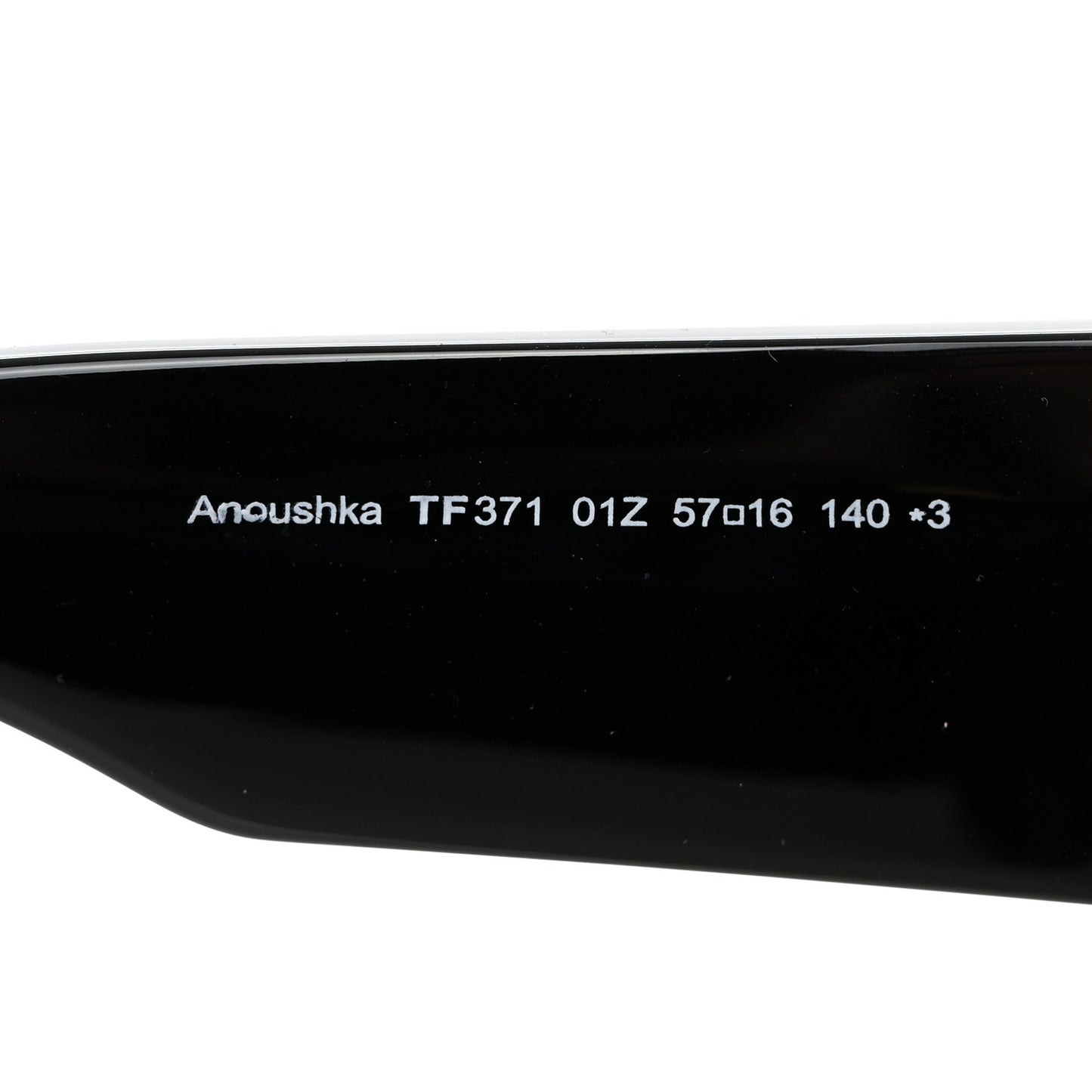 Acetate Anoushka Cat Eye Sunglasses TF371 Black