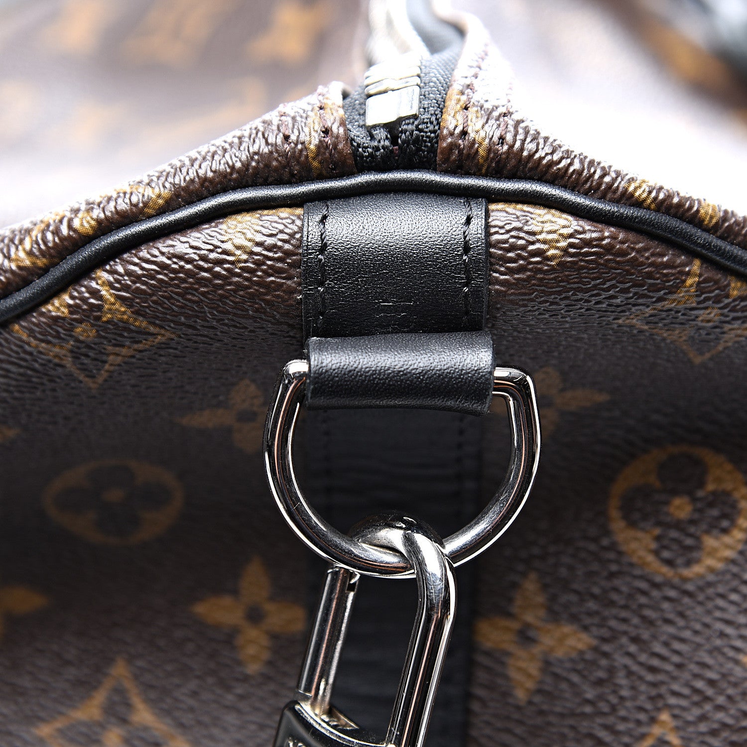 Louis Vuitton Monogram Macassar Keepall Bandouliere 55 11 of 14