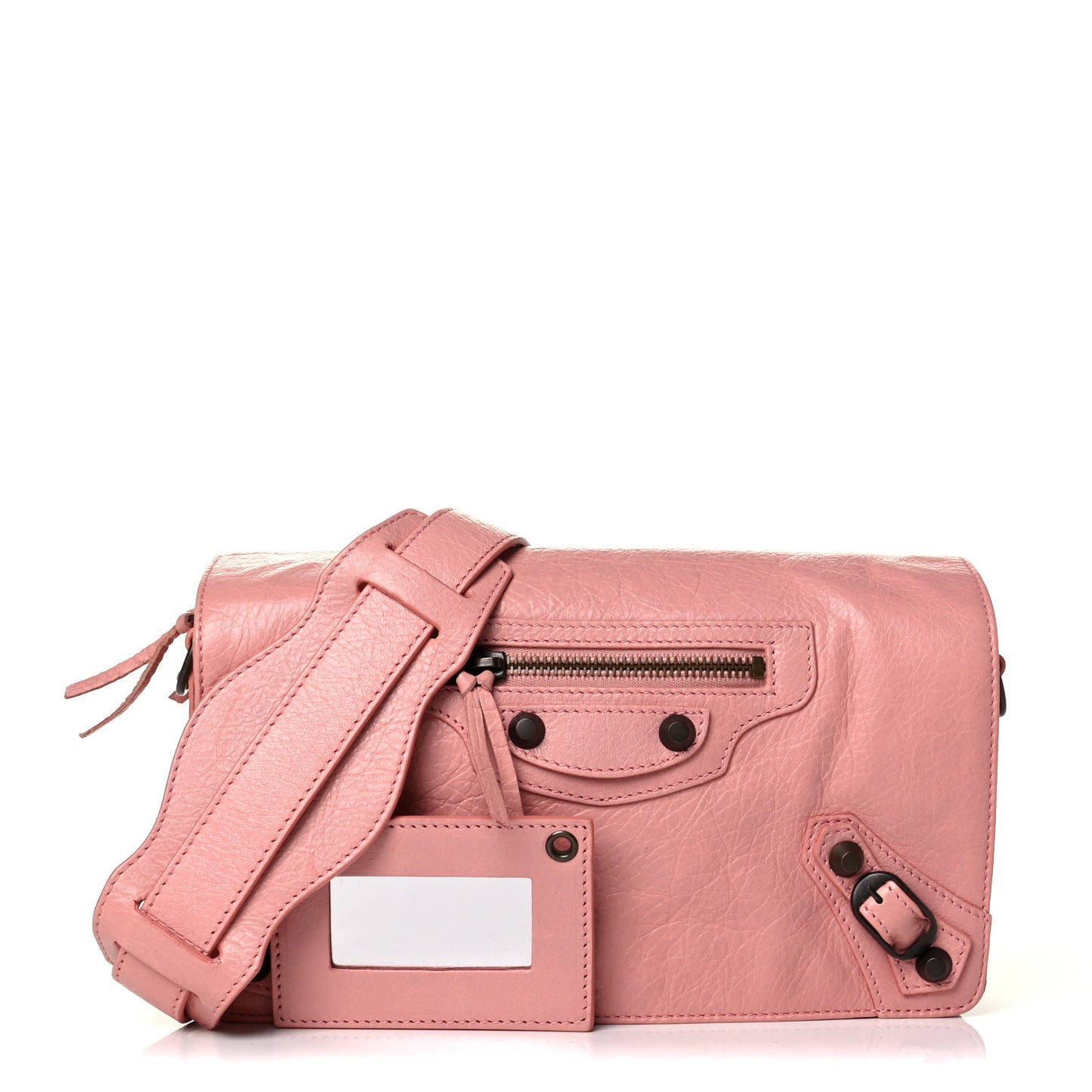 Agneau Classic Hardware Tool Kit Crossbody Rose Peche