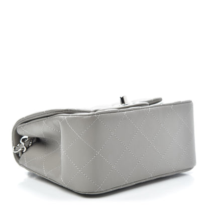 Chanel Lambskin Quilted Mini Square Flap Light Grey 4 of 10