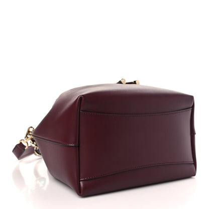 Jimmy Choo Calfskin Bon Bon Bucket Bag Burgundy 4 of 8