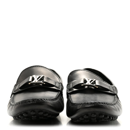 Louis Vuitton Calfskin Mens Monte Carlo Shoe Moccasin Loafers 9 Black 3 of 11